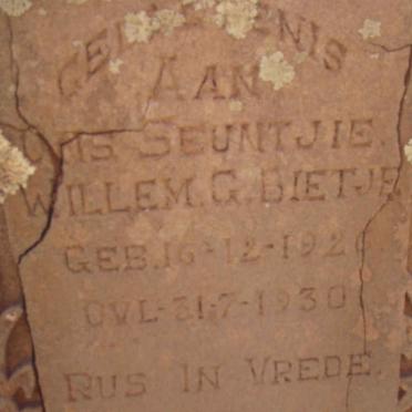 BIETJE Willem G. 1926-1930