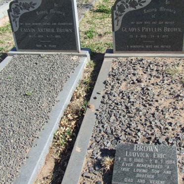 BROWN Calvin Arthur 1924-1993 &amp; Gladys Phillys 1930-1973 :: BROWN Ludvick Eric 1966-1984