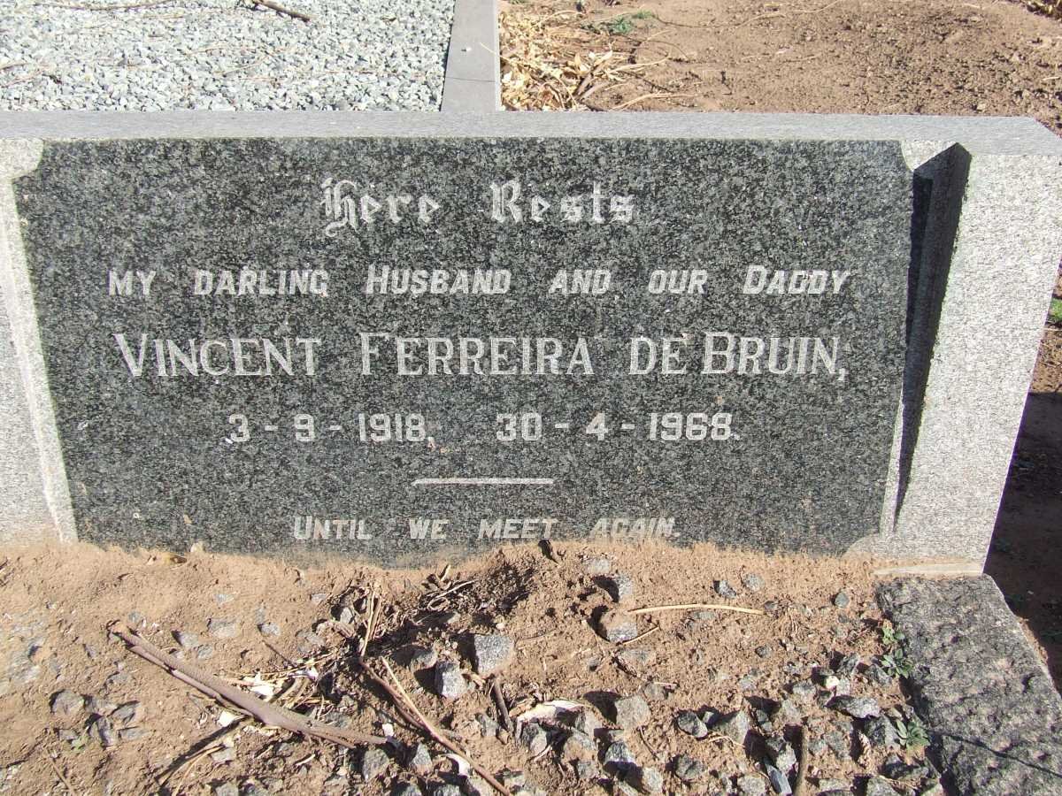 BRUIN Vincent Ferreira, de 1918-1968