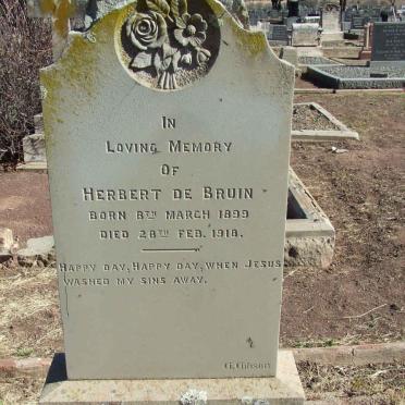 BRUIN Herbert, de 1899-1918