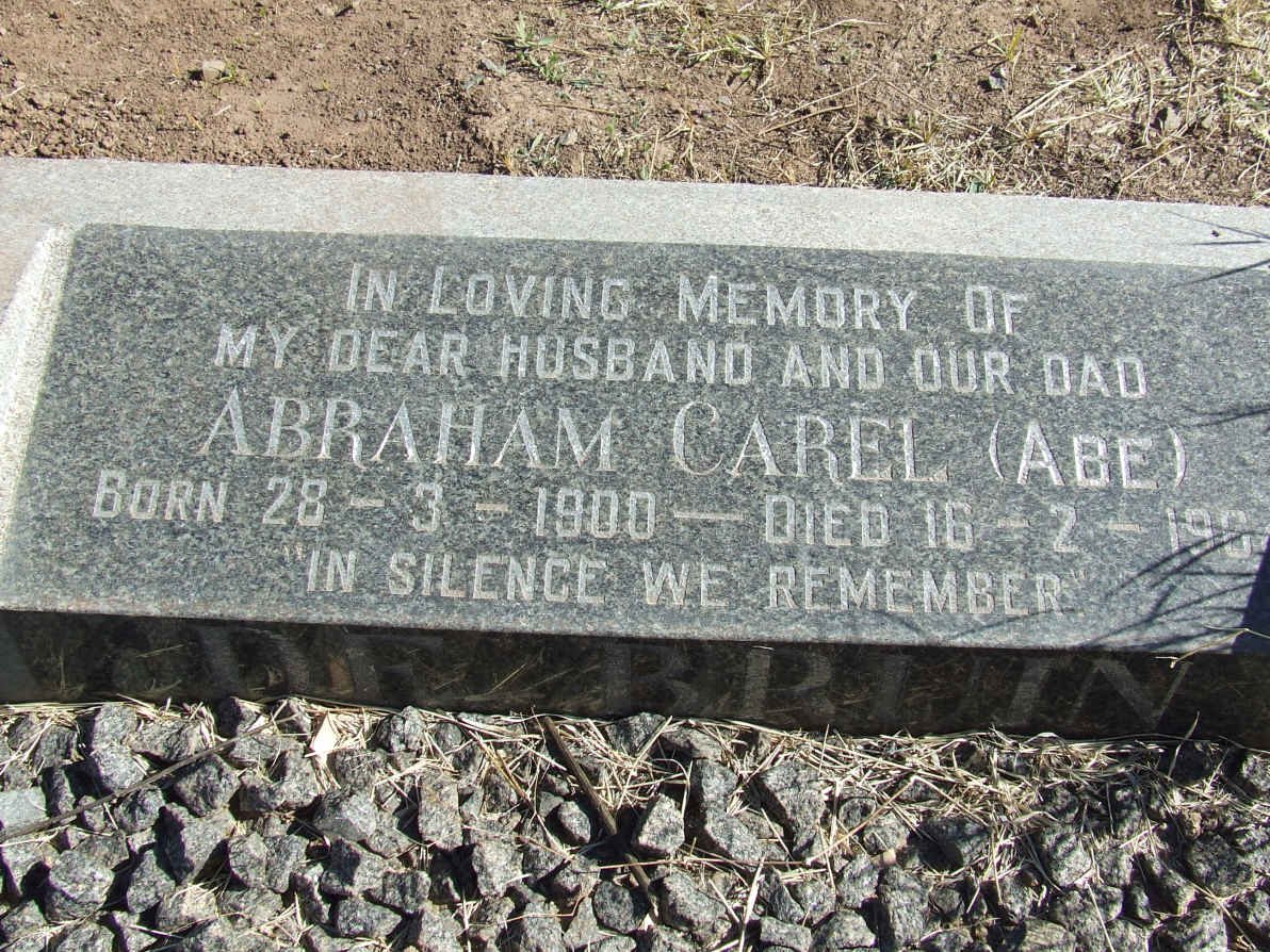 BRUIN Abraham Carel, de 1900-196?