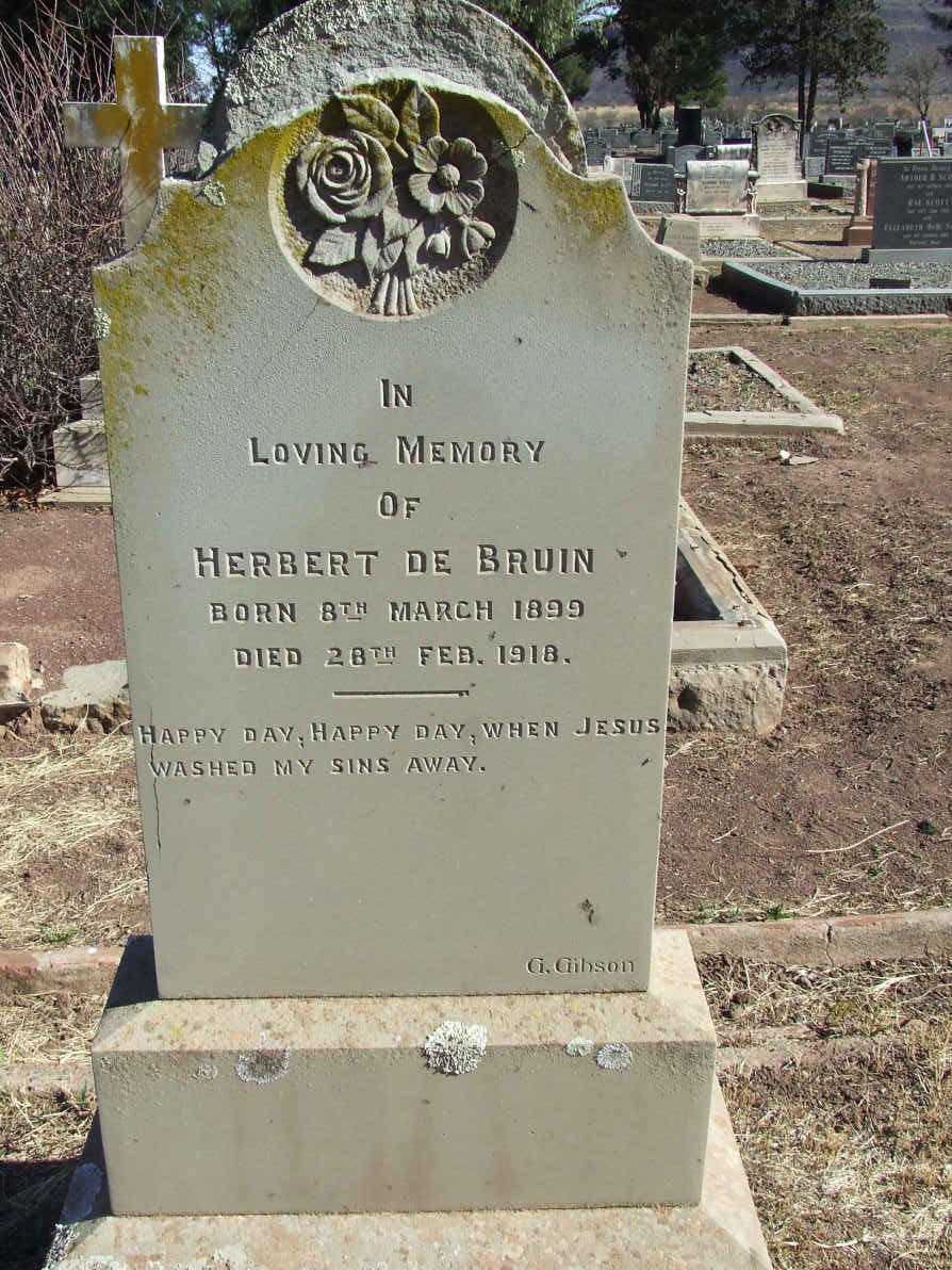 BRUIN Herbert, de 1899-1918