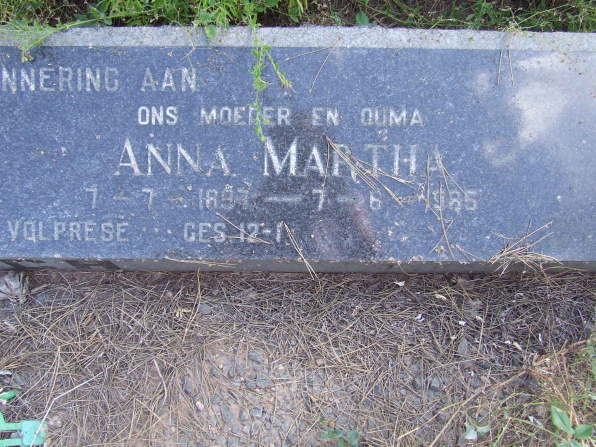 BOSCH Anna Martha 1897-1985