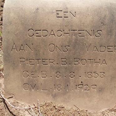 BOTHA Pieter B. 1853-1929