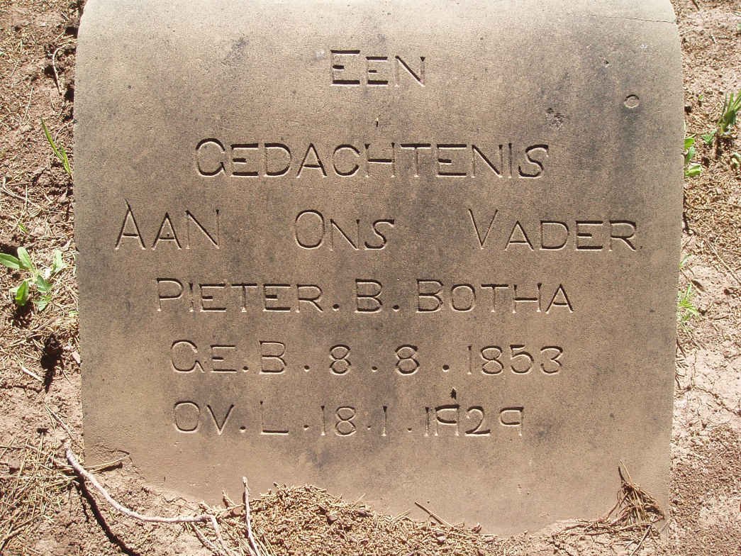 BOTHA Pieter B. 1853-1929