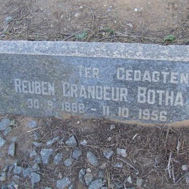 BOTHA Reuben Grandeur 1888-1956 &amp; Hester Antoinette 1898-1957