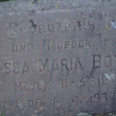 BOTHA Sassa Maria nee MEYER 1879-1937