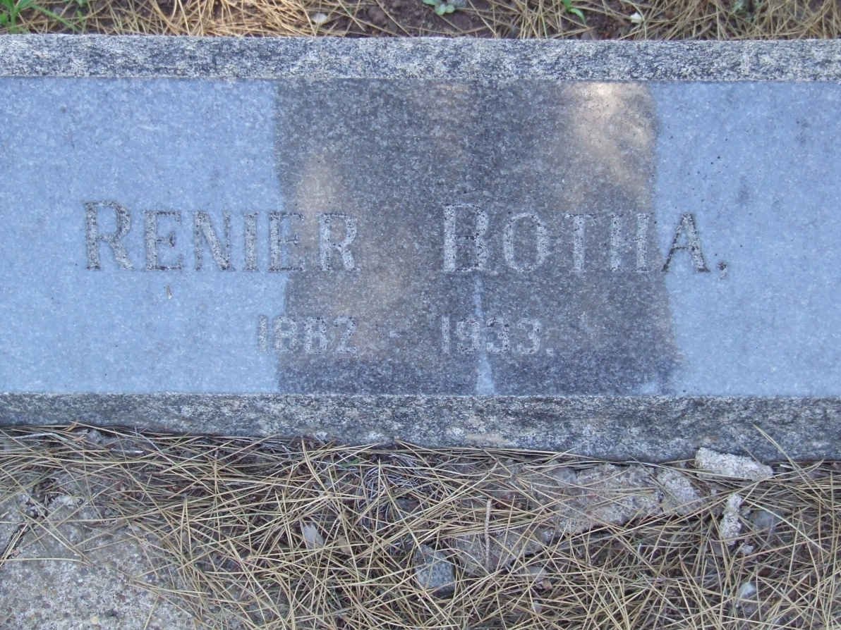 BOTHA Renier 1882-1933