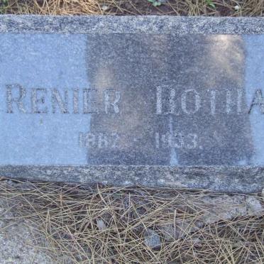 BOTHA Renier 1882-1933