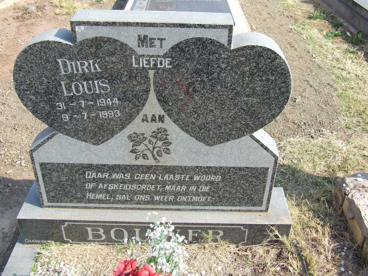 BOUWER Dirk Louis 1944-1993