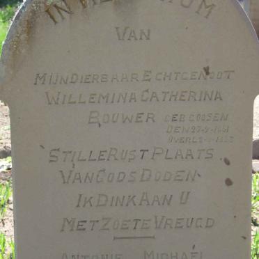 BOUWER Antonie Michael 1856-1937 &amp; Willemina Catherina GOOSEN 1861-1923