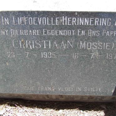 BOUWER Christiaan 1935-1971