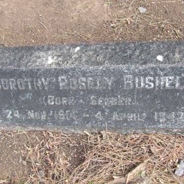 BUSHELL Dorothy Rosely nee SEGGER 1914-1947