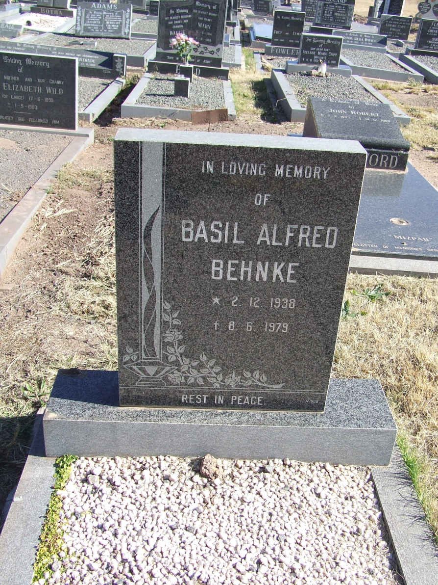 BEHNKE Basil Alfred 1938-1979