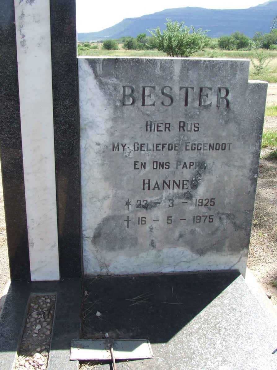 BESTER Hannes 1925-1975