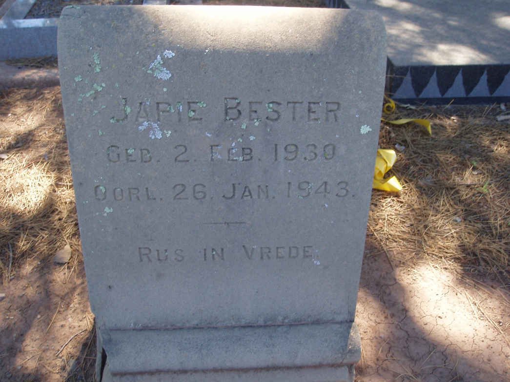 BESTER Japie 1930-1943