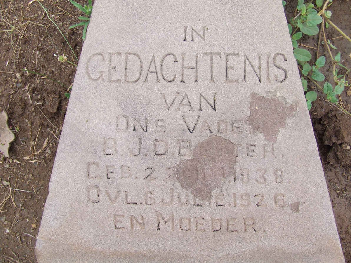 BESTER B.J.D. 1838-1926