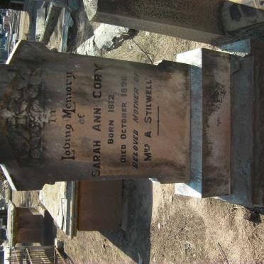 CORY Sarah Ann 1812-1896