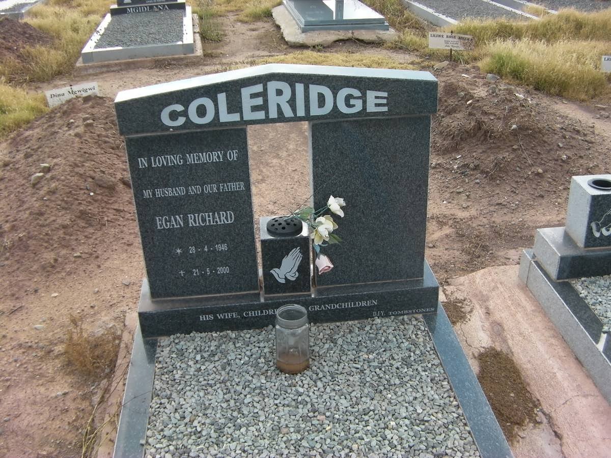 COLERIDGE Egan Richard 1948-2000