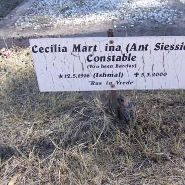 CONSTABLE Cecilia Marthina voorheen BARCLAY nee ISHMAL 1916-2000