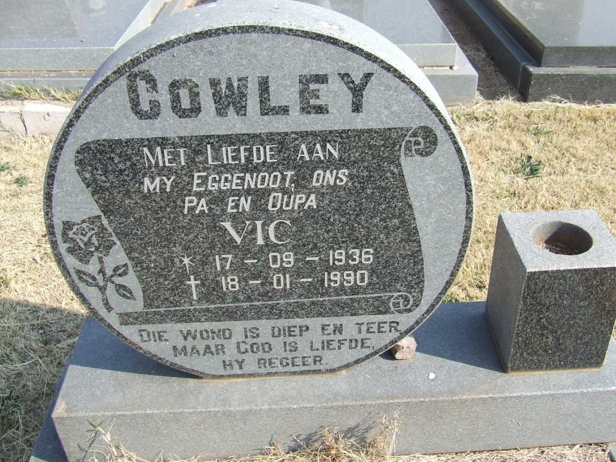 COWLEY Vic 1936-1990