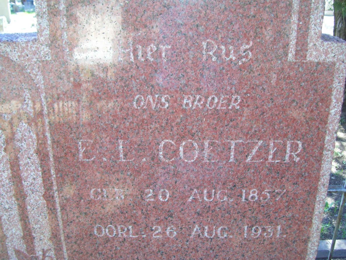 COETZER E.L. 1857-1931