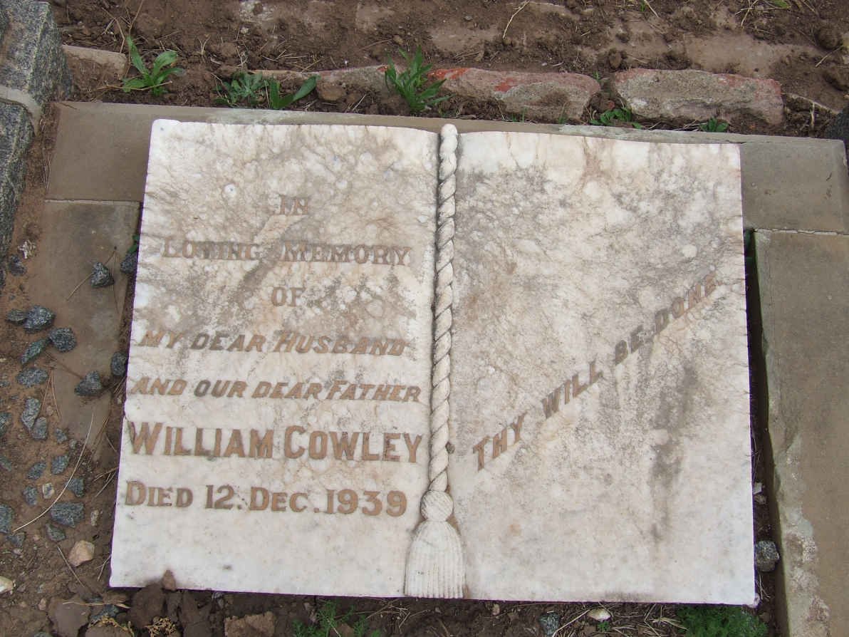 COWLEY William -1939