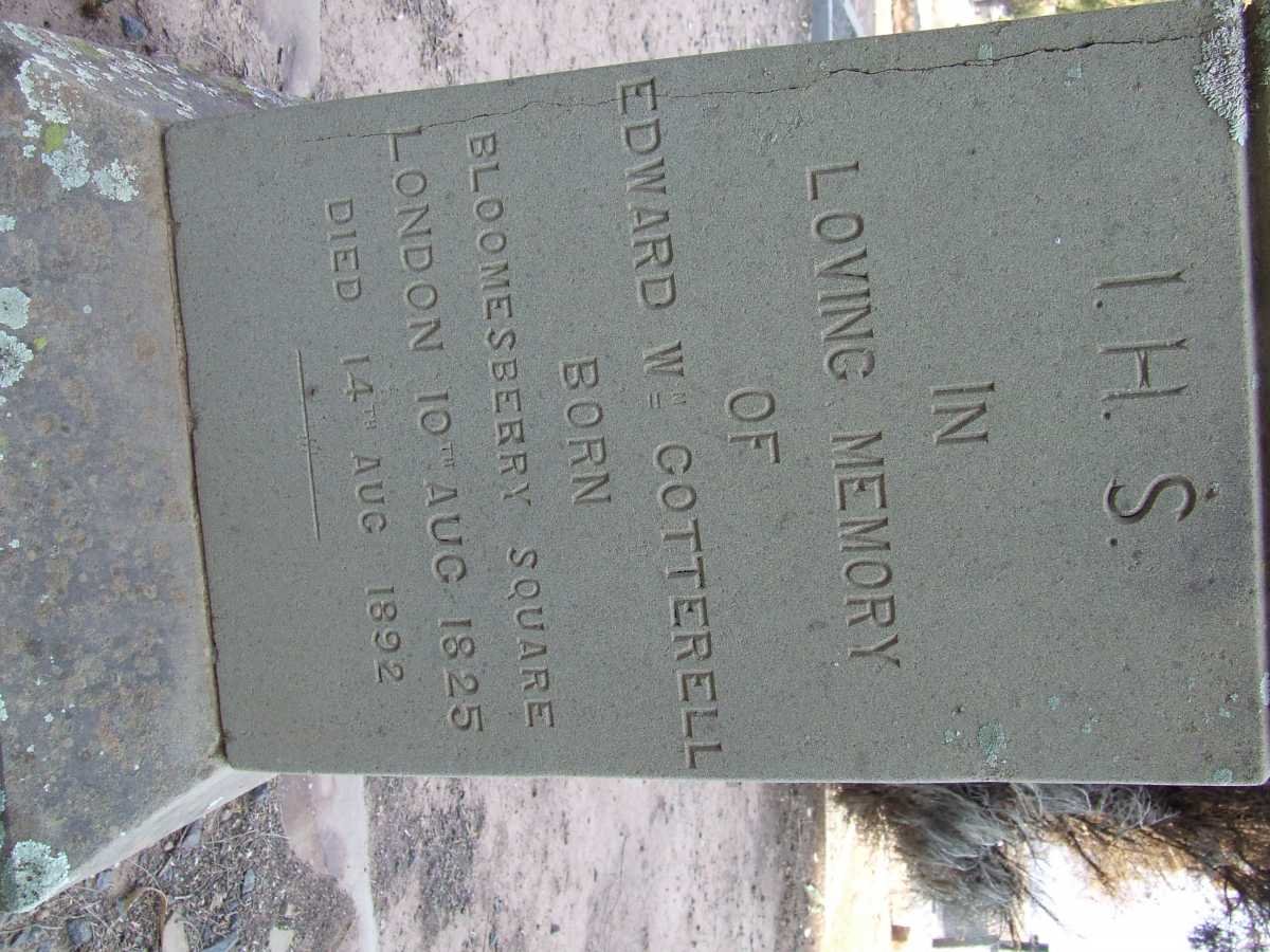 COTTERELL Edward W. 1825-1892