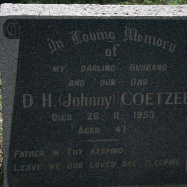 COETZEE D.H. -1953