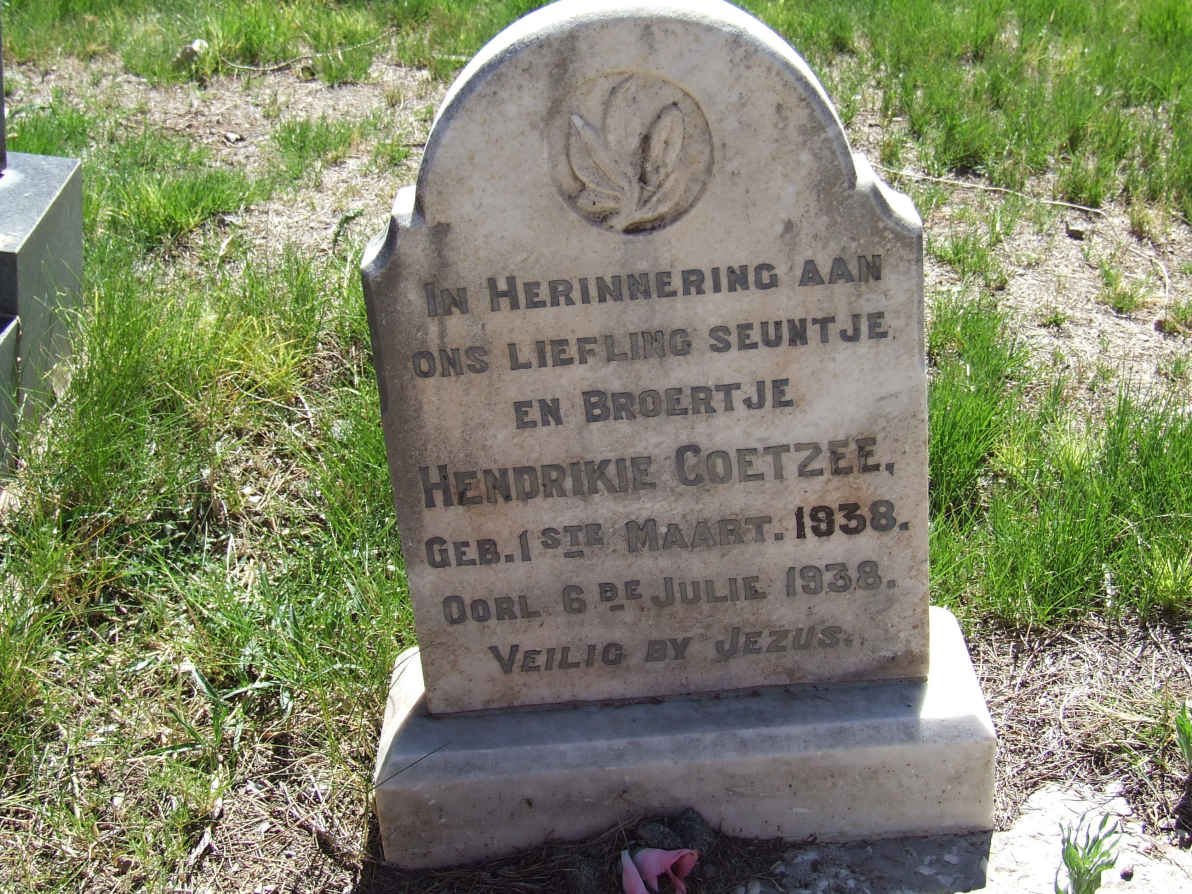 COETZEE Hendrikie 1938-1938