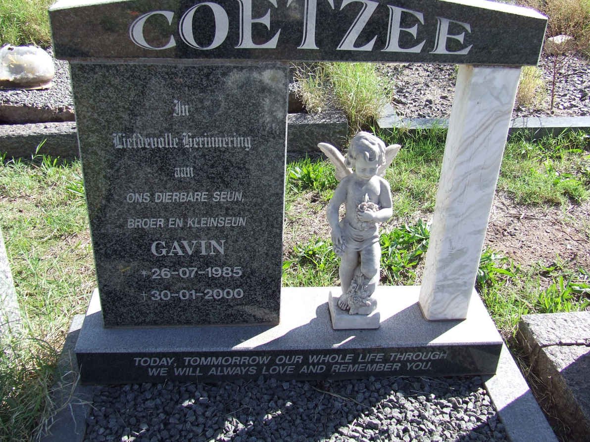 COETZEE Gavin 1985-2000