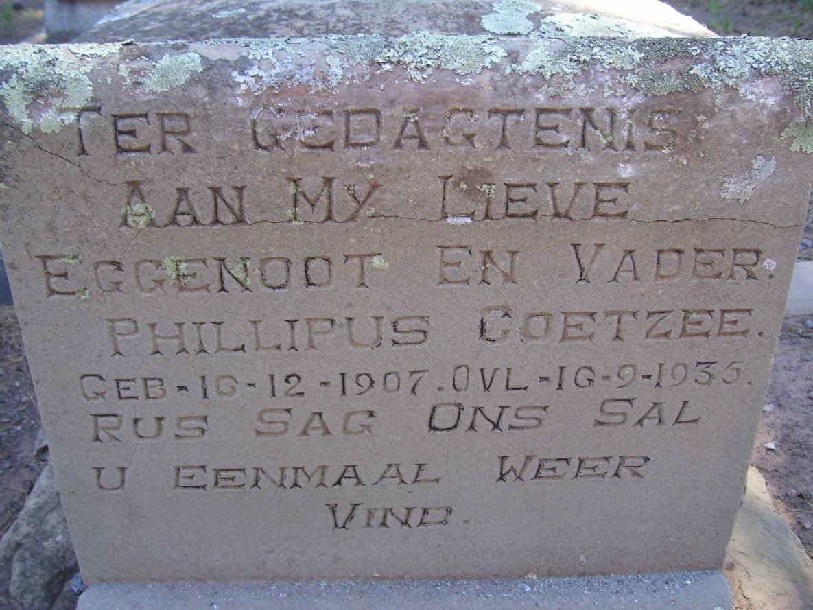 COETZEE Phillipus 1907-1935