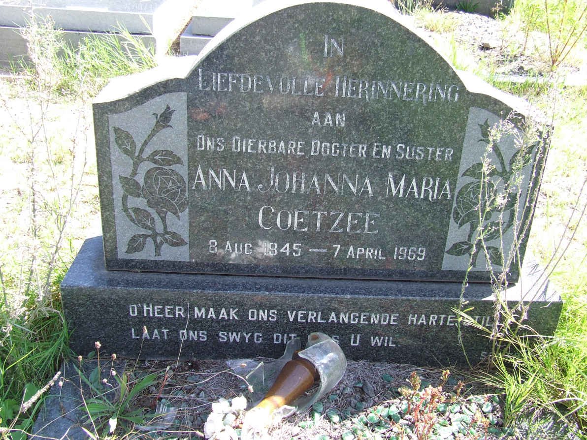 COETZEE Anna Johanna Maria 1945-1969