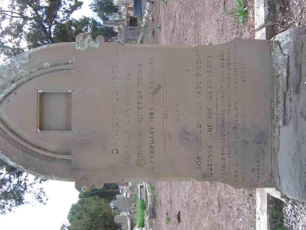 COOMBES Daniel 1826-1884 &amp; Jane 1832-1885