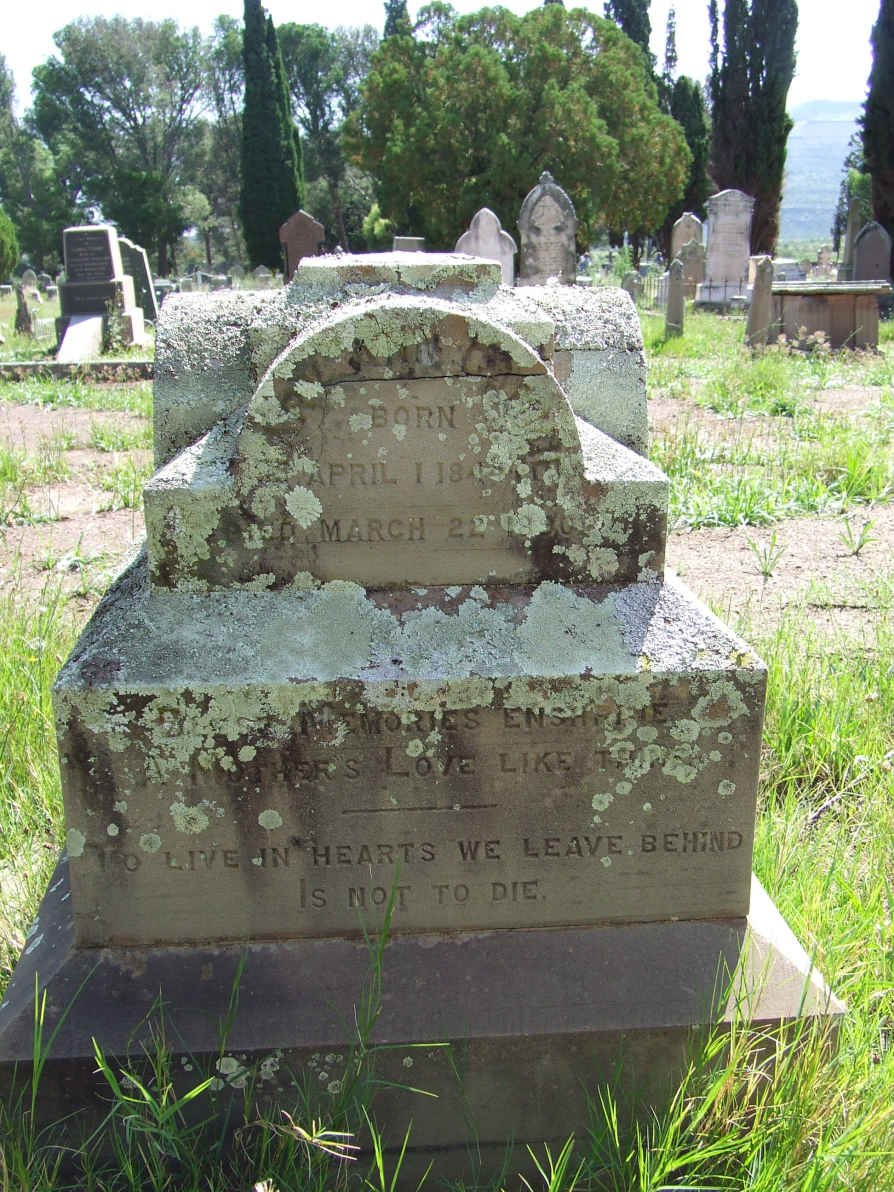 CAMMIE Mary Ann 1844-1890