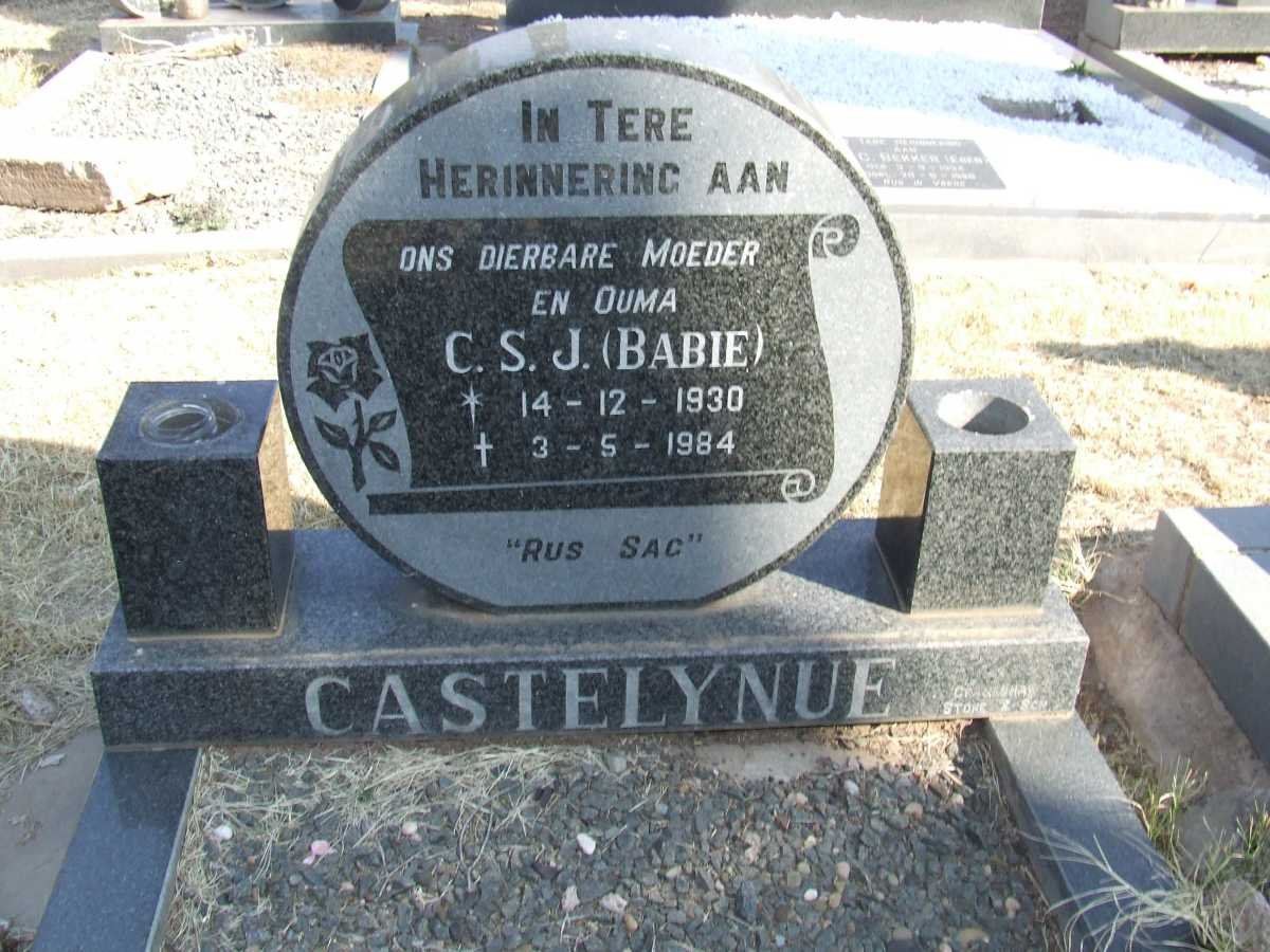 CASTELYNUE C.S.J. 1930-1984