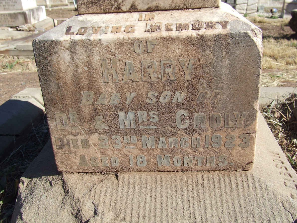 CROLY Harry -1923