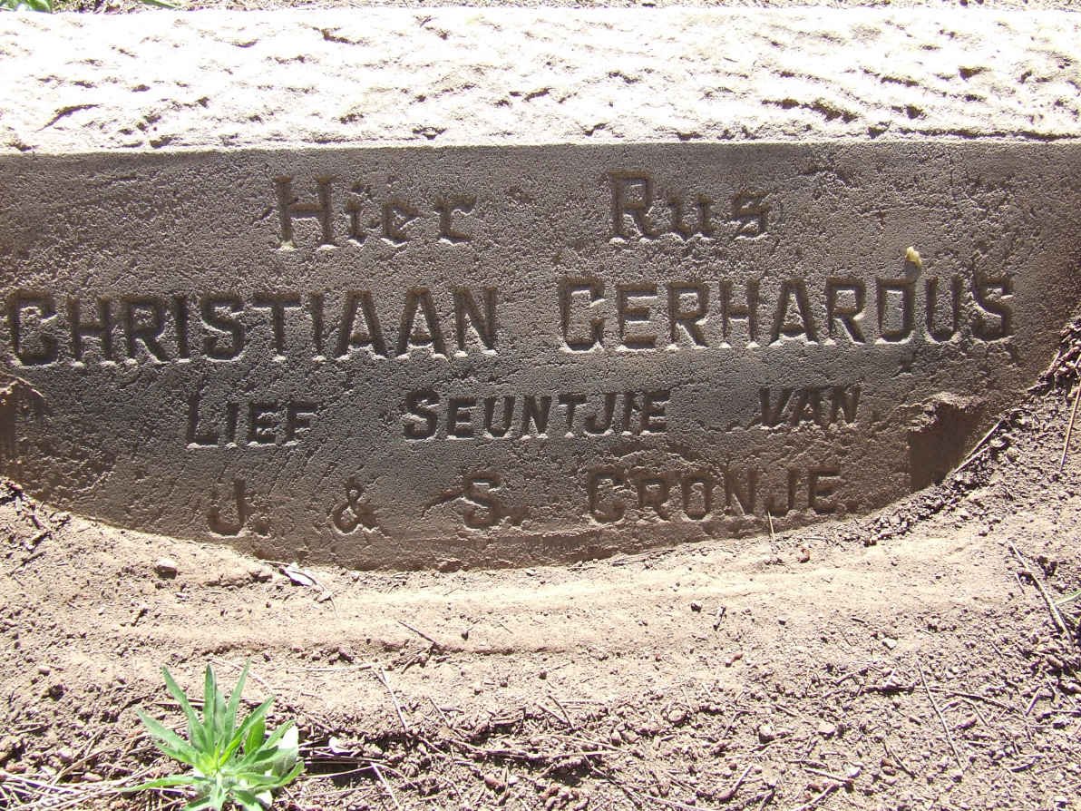 CRONJE Christiaan Gerhardus