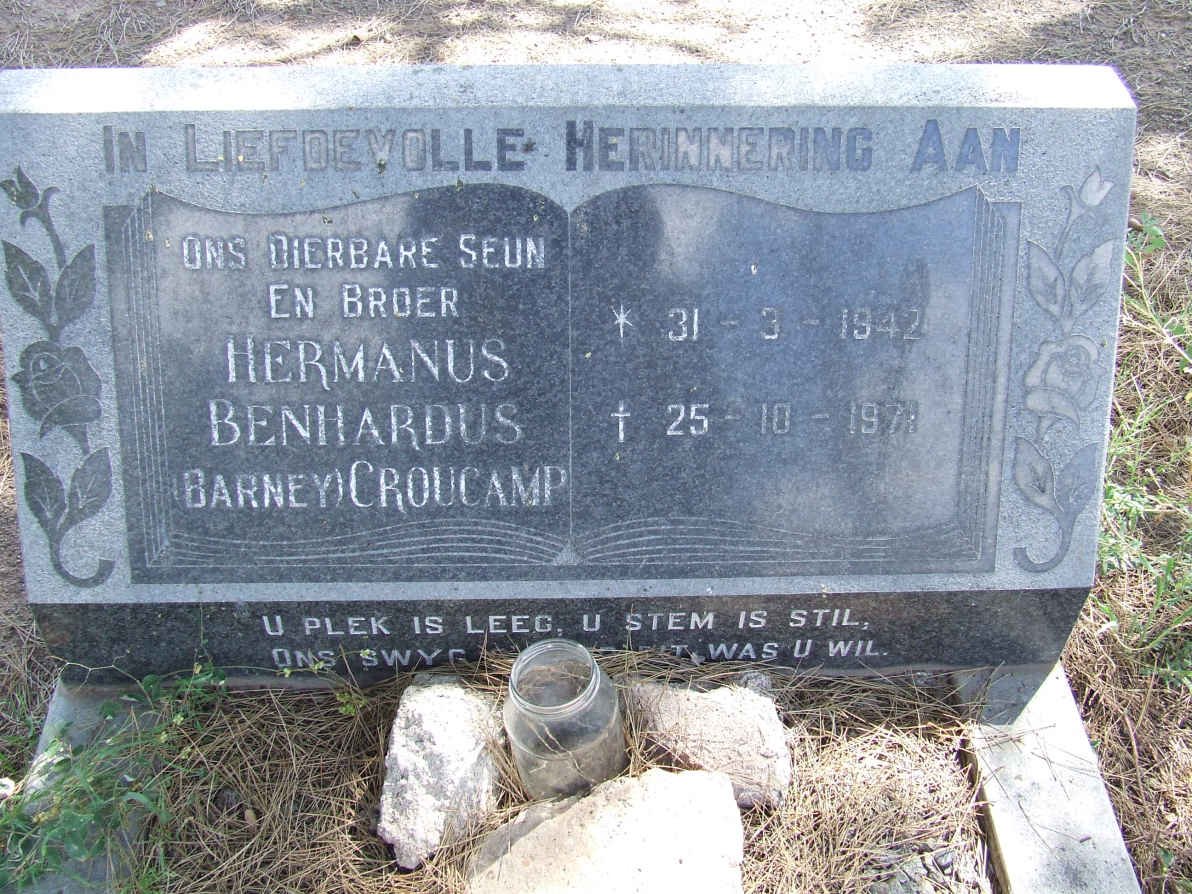 CROUCAMP Hermanus Benhardus 1942-1971