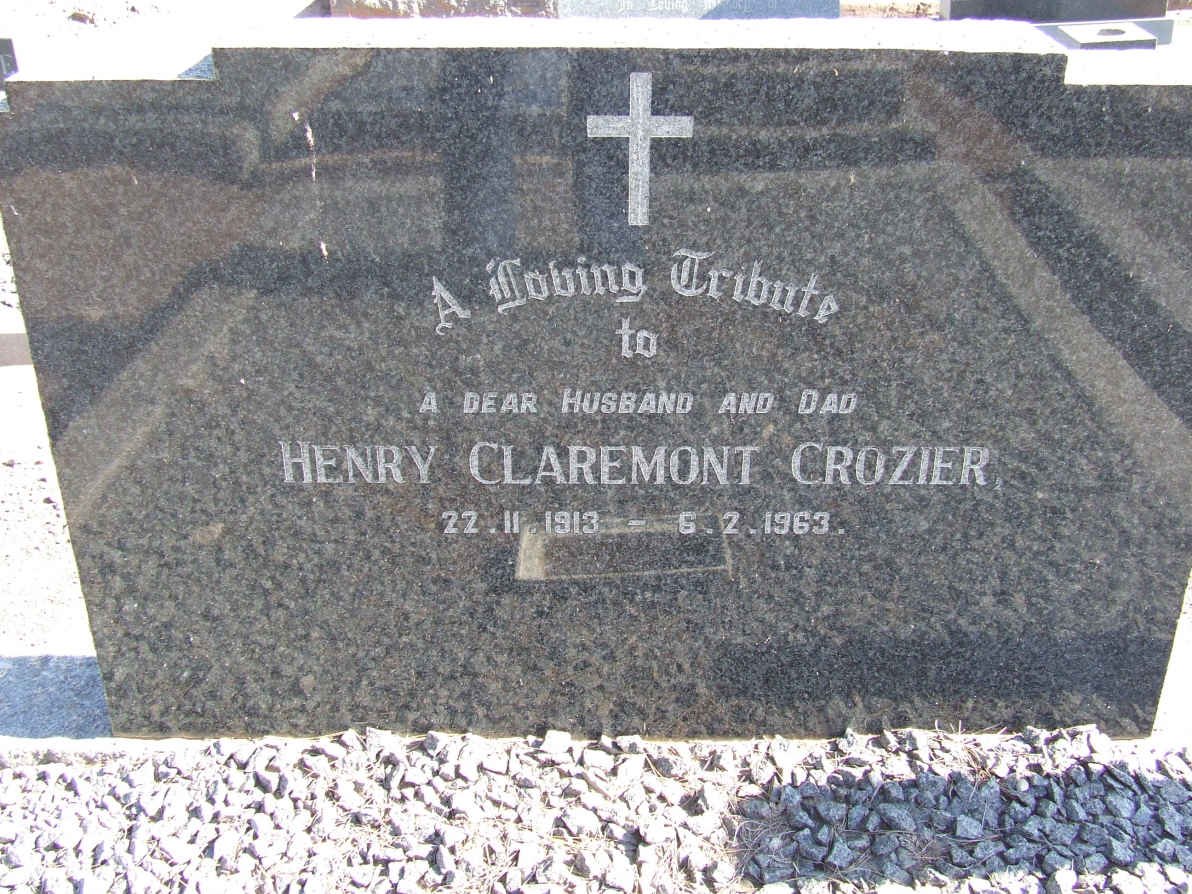 CROZIER Henry Claremont 1913-1963