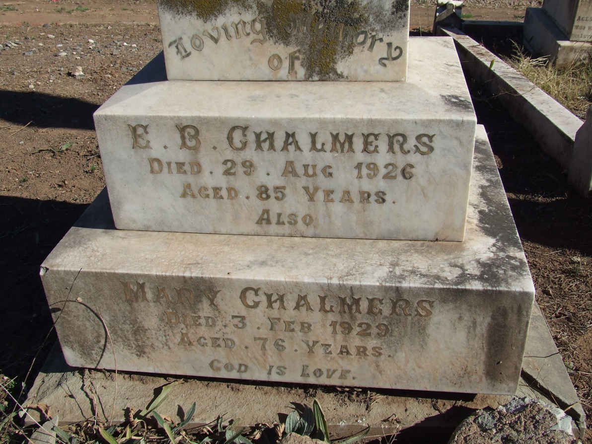 CHALMERS E.B. -1926 &amp; Mary -1927