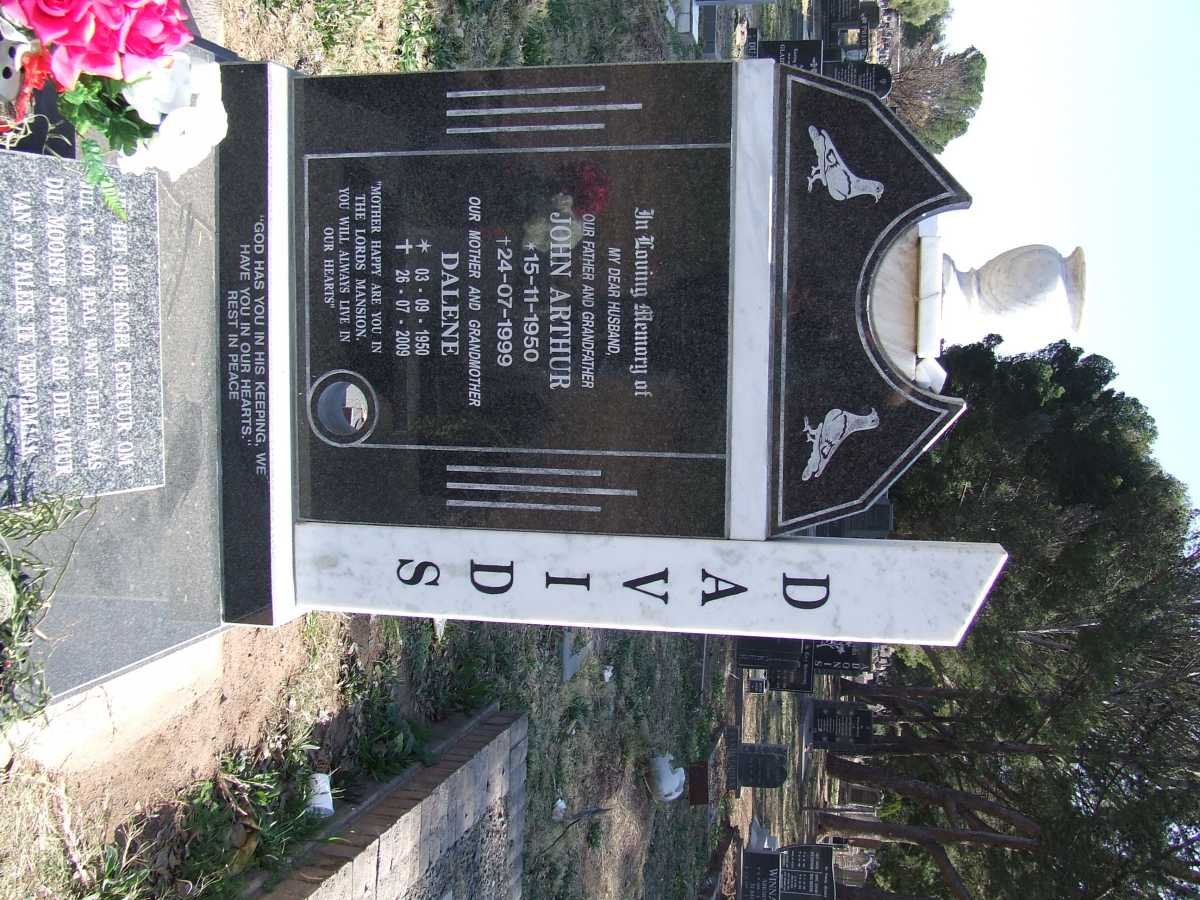 DAVIDS John Arthur 1950-1999 &amp; Dalene 1950-2009