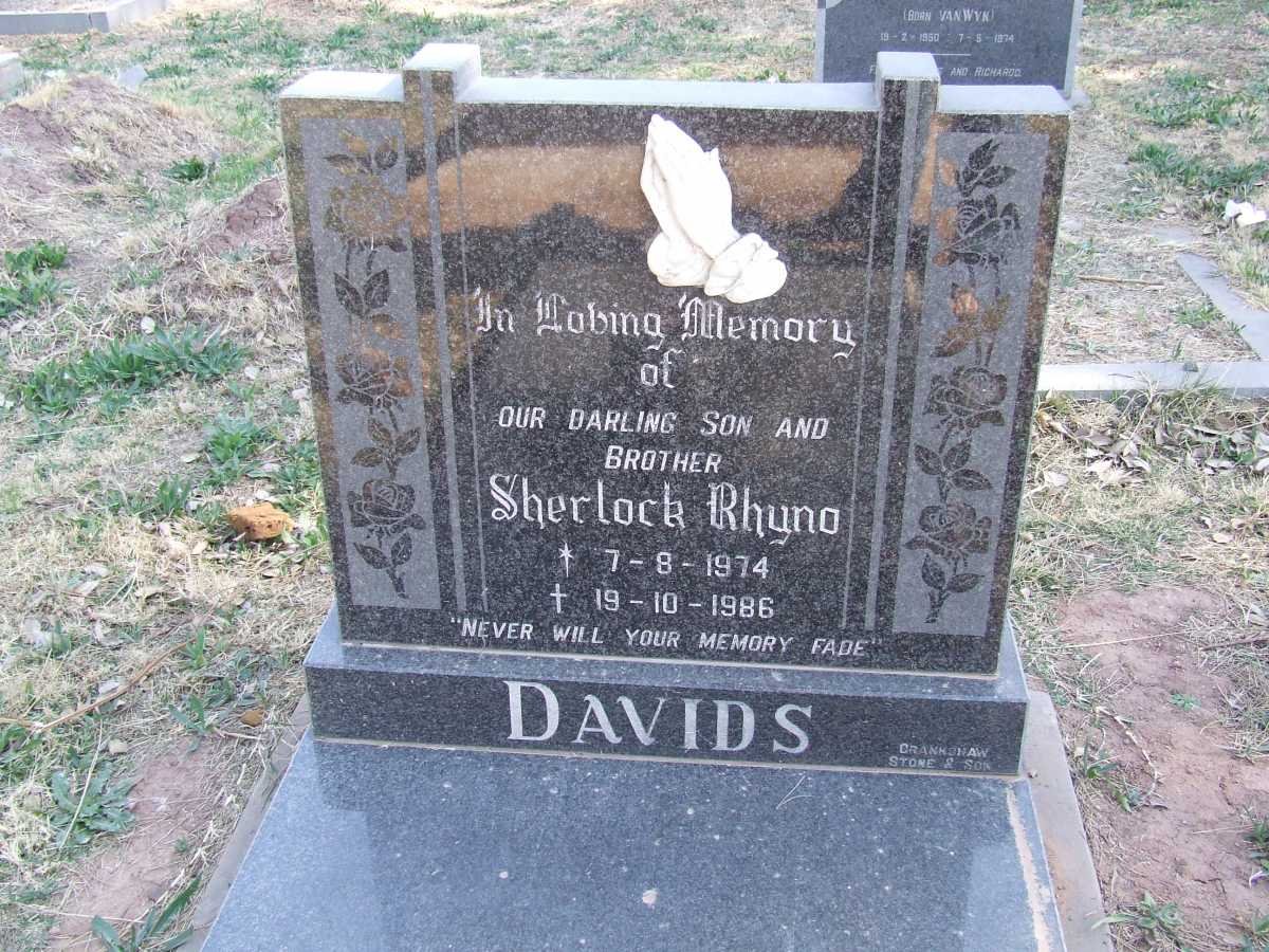 DAVIDS Sherlock Rhyno 1974-1986