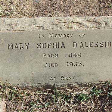 D'ALESSIO Mary Sophia 1844-1933