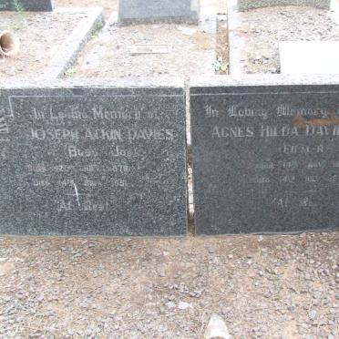 DAVIES Joseph Atkin 1876-1951 &amp; Agnes Hilda FILMER 1883-1978