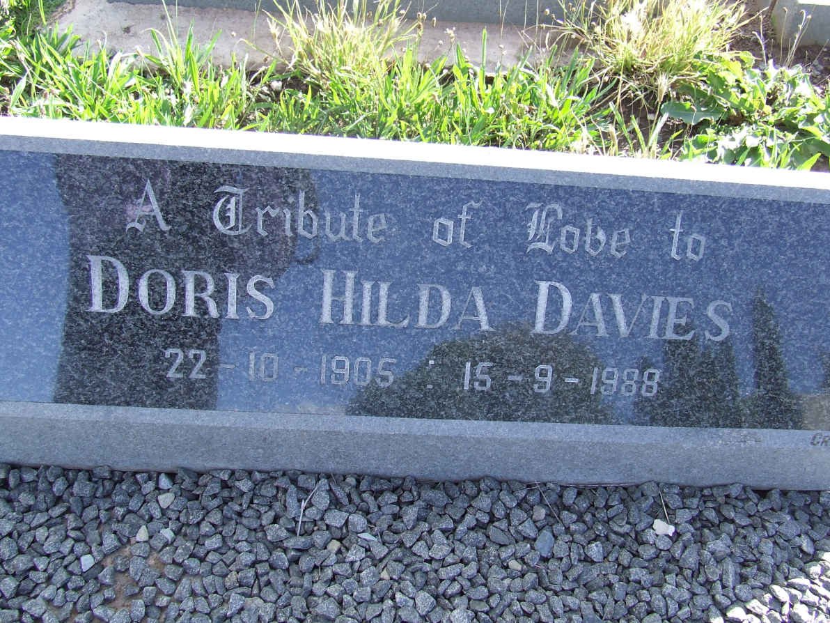 DAVIES Doris Hilda 1905-1988
