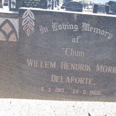 DELAPORTE Willem Hendrik Morri 1913-1966