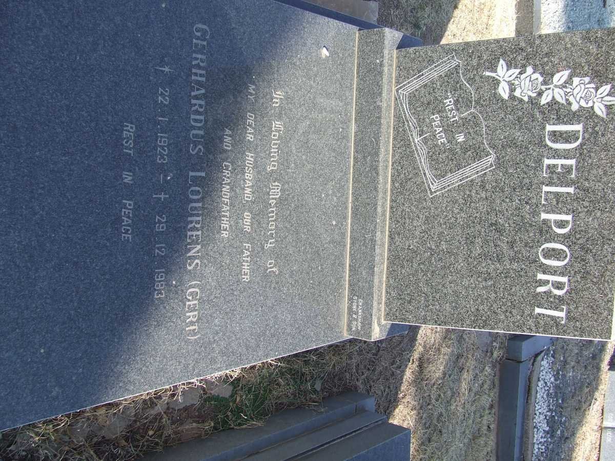 DELPORT Gerhardus Lourens 1923-1983