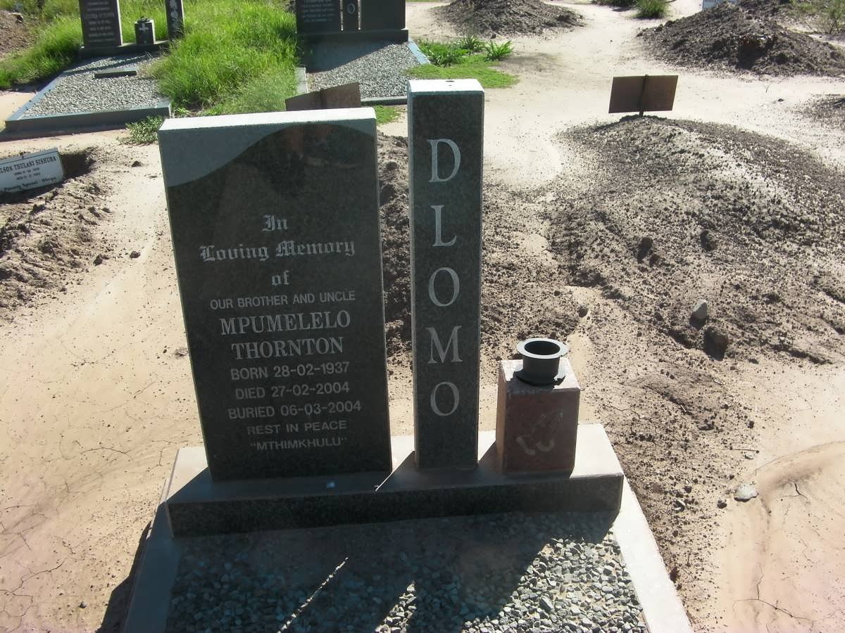 DLOMO Mpumelelo Thornton 1937-2004