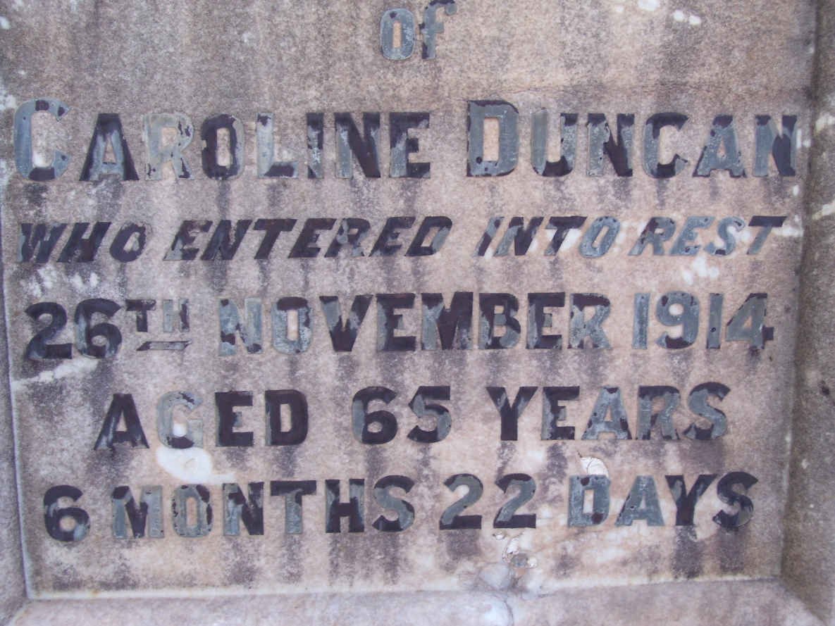DUNCAN Caroline -1914